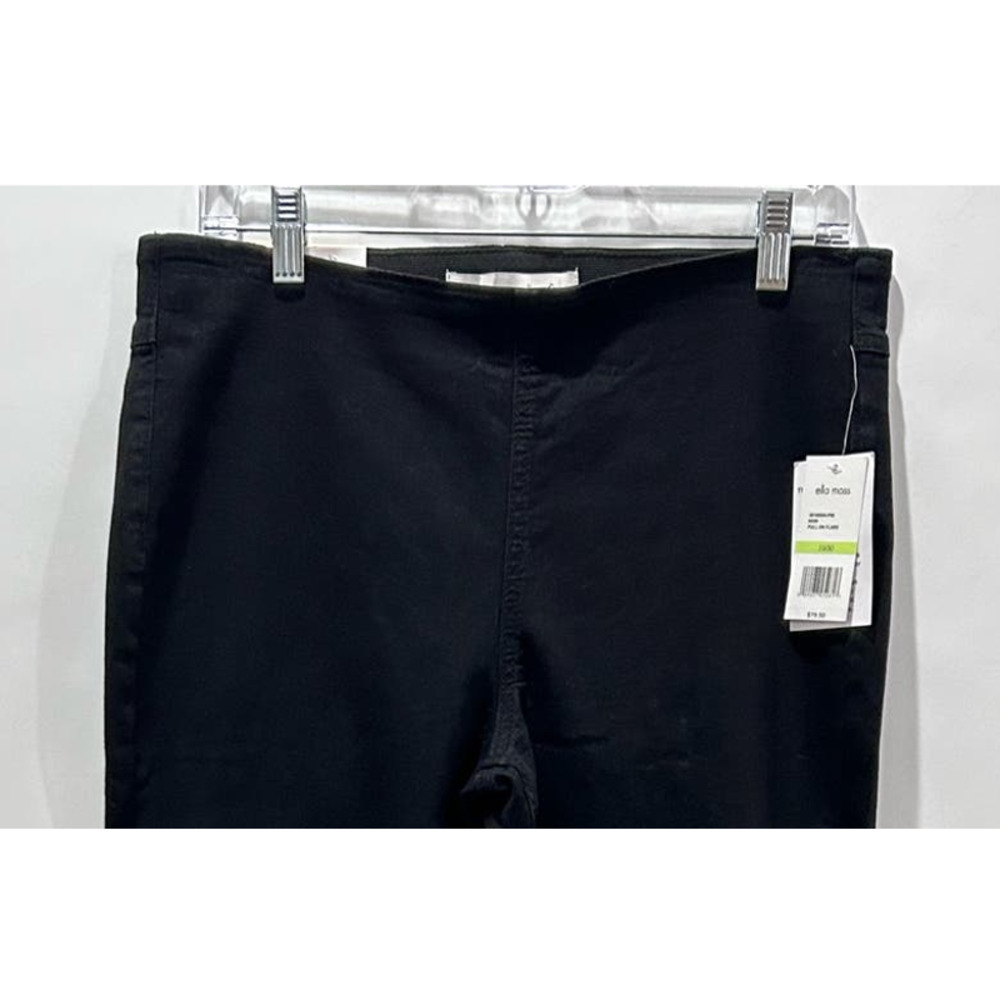 Anthropologie Ella Moss Pull on Stretch Flare Black Denim Jeans Size 10/30 NWT - Picture 6 of 8